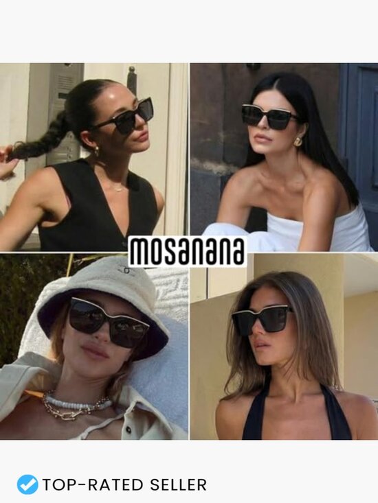 Square Trendy Polarized Oversized Sunglasses UV400 Protection Unisex main image 7